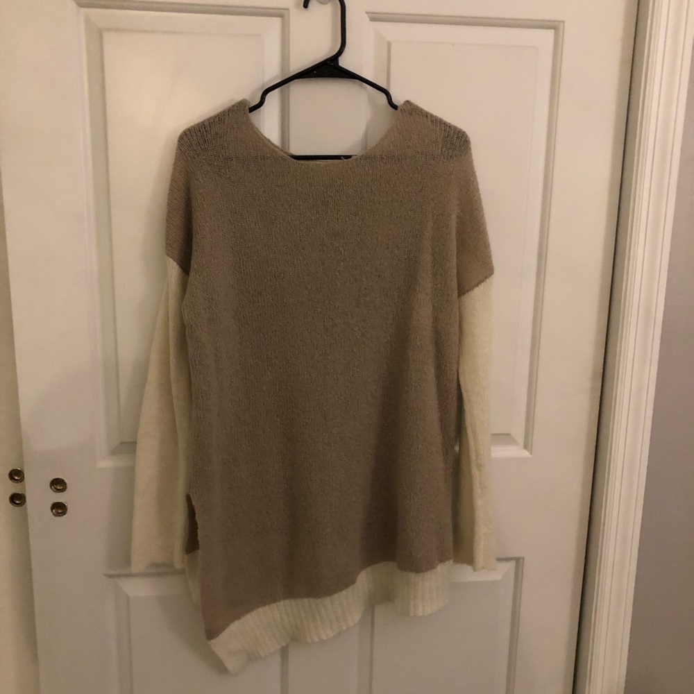 max studio high low sweater